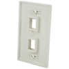 Startech.Com Dual Outlet RJ45 Universal Wall Plate White PLATE2WH